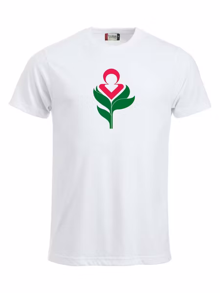 Vit T-shirt "HUNTINGTONS"