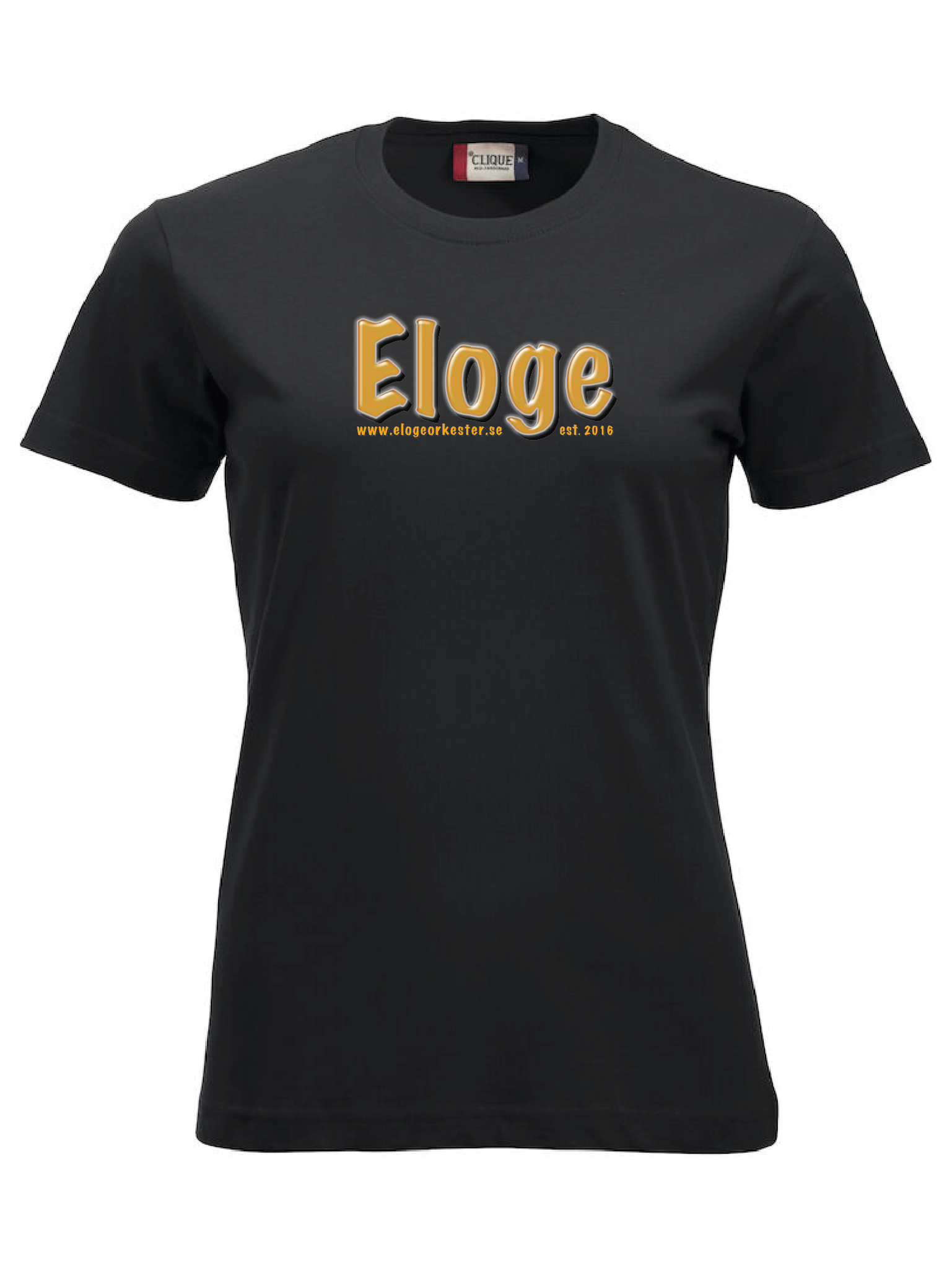 Svart Dam T-shirt "ELOGE"
