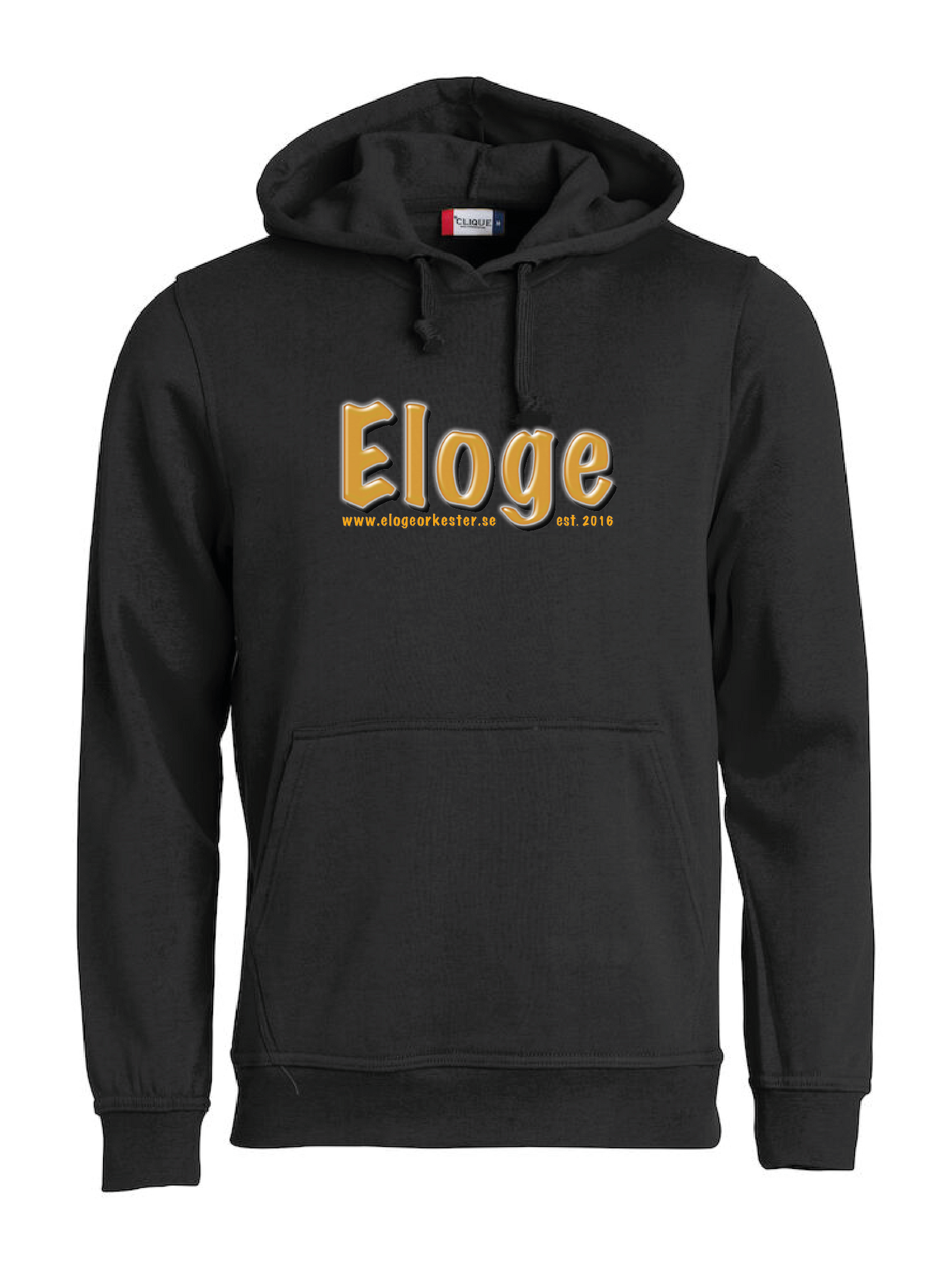 Svart Hoodtröja "ELOGE"
