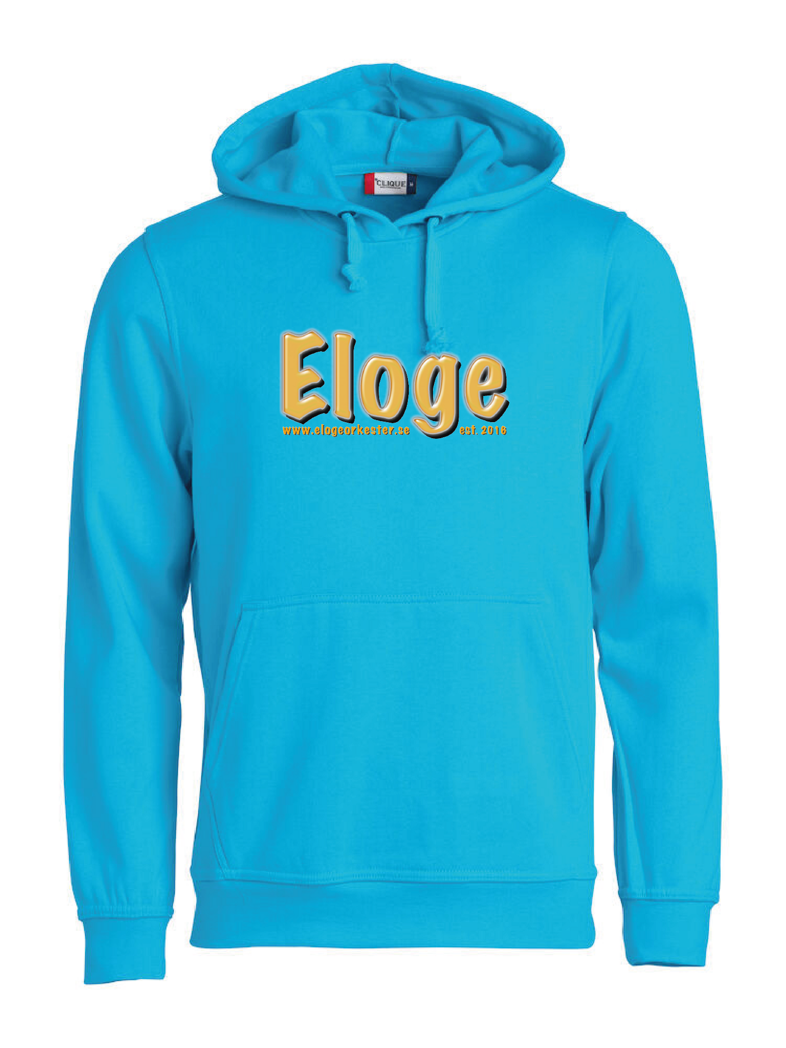 Turkos Hoodtröja "ELOGE"
