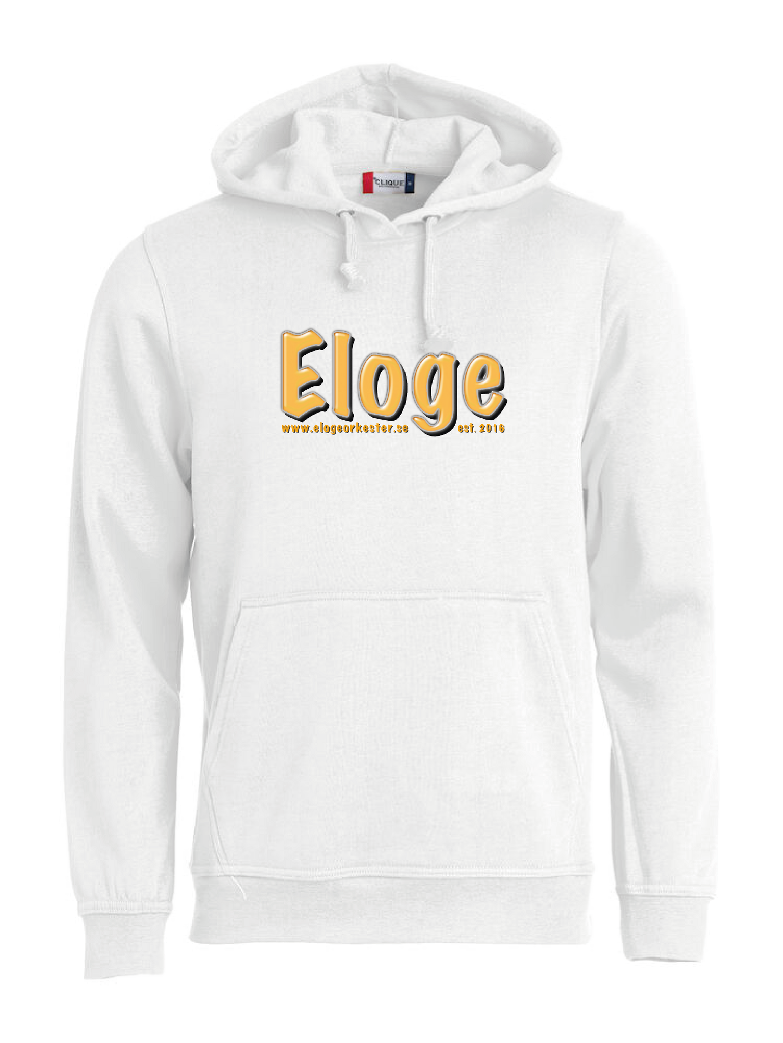 Vit Hoodtröja "ELOGE"