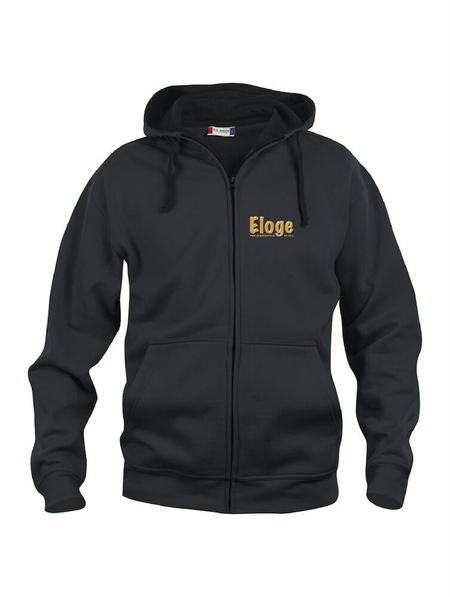 Svart Hoodjacka "ELOGE" Fram