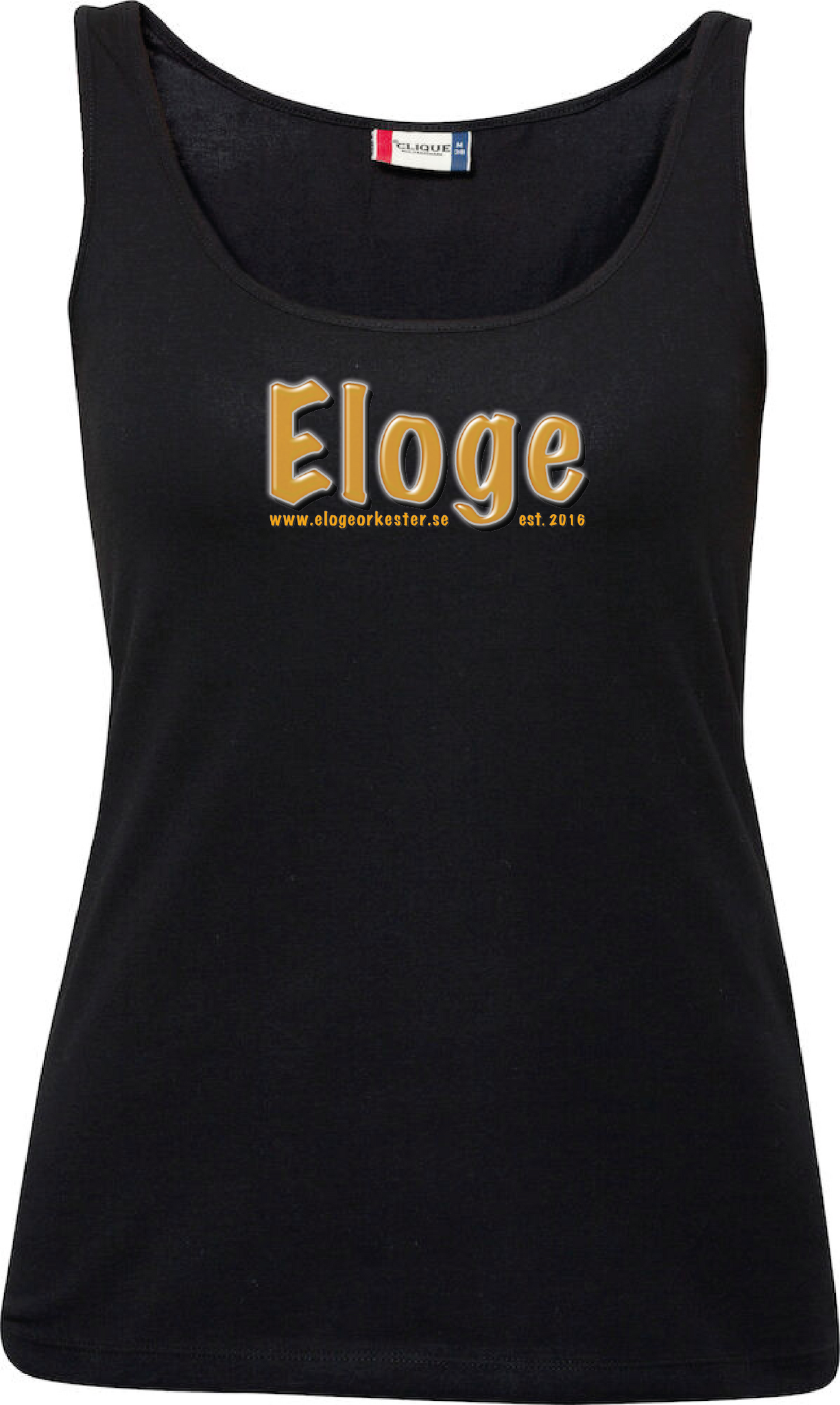 Svart Dam Tank Top "ELOGE"