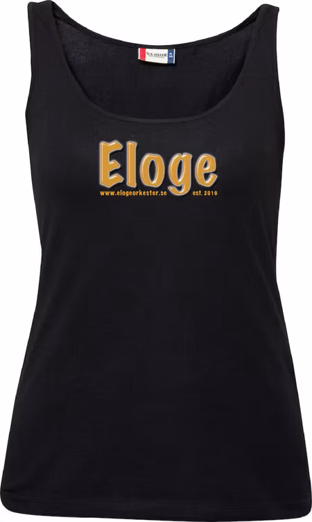 Svart Dam Tank Top "ELOGE"