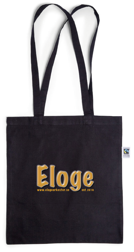 Svart Bomullskasse Fair Trade "ELOGE"