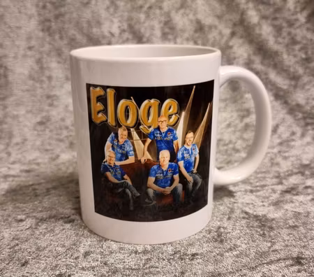 Vit mugg "ELOGE"