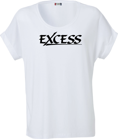 Vit Dam T-shirt Katy "EXCESS" svart