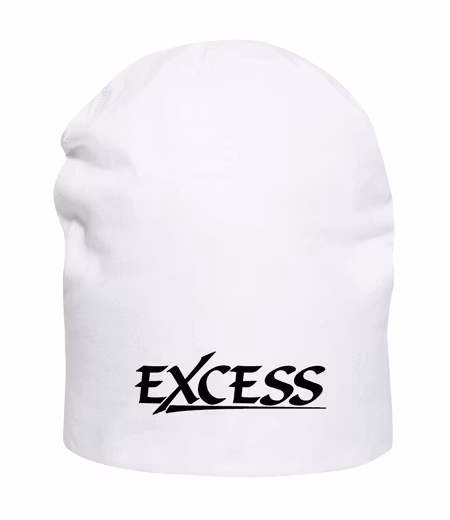 Vit Mössa "EXCESS" svart