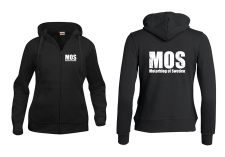 Svart Dam HOODJACKA "MOS"  v.bröst & rygg