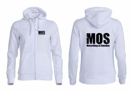 Vit Dam HOODJACKA "MOS" v.bröst & rygg