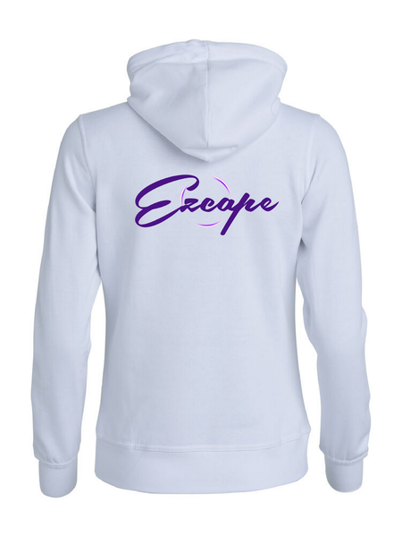Vit Dam Hoodjacka "EZCAPE" rygg