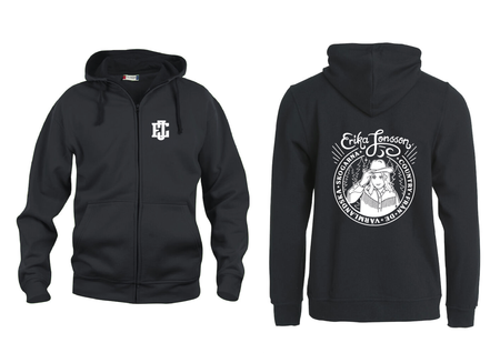 Svart HOODJACKA "Country" Fram & Rygg