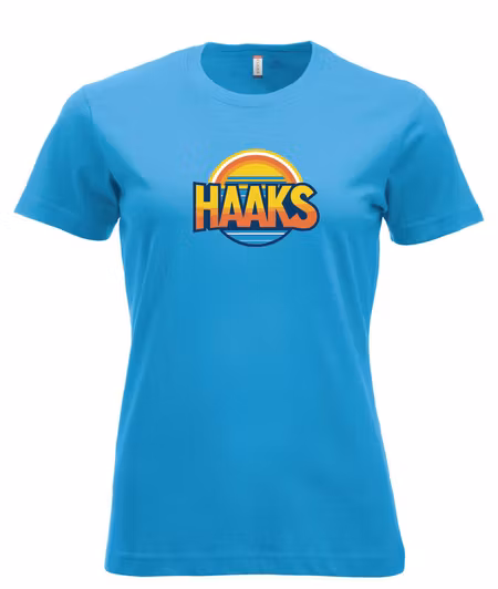 Turkos Dam T-shirt "HAAKS Sommar"