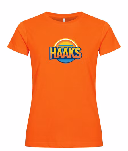 Orange Dam T-shirt "HAAKS Sommar"