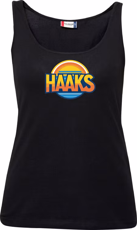 Svart Dam Tank Top "HAAKS Sommar"