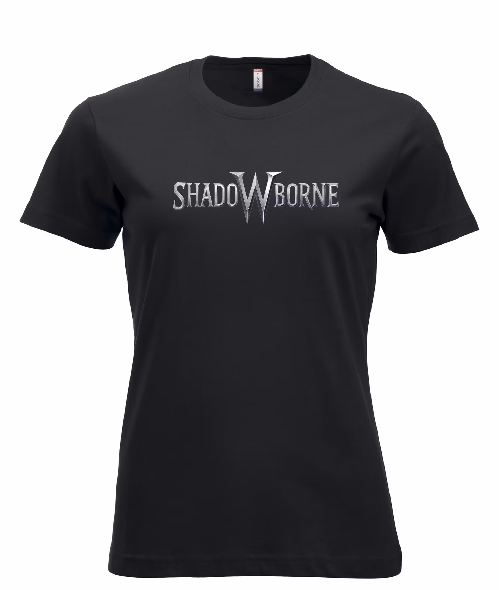 Svart Dam T-shirt "Shadowborne LOGO"