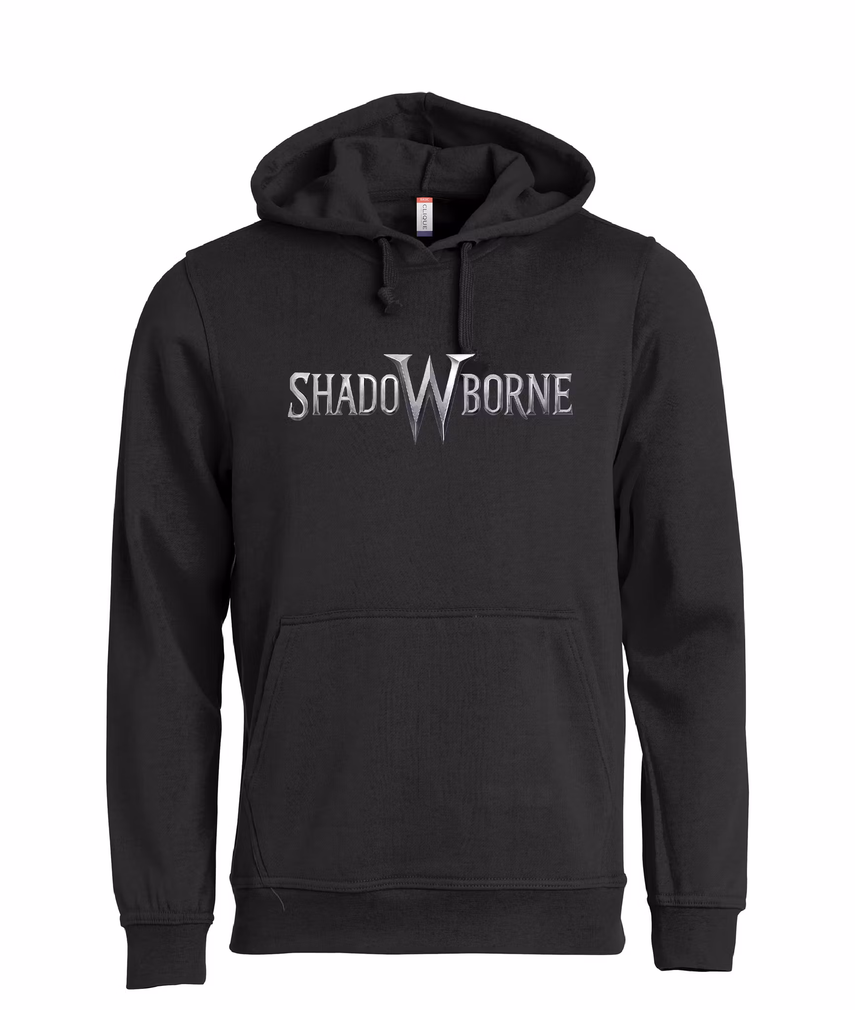 Svart Hoodtröja "Shadowborne LOGO" fram