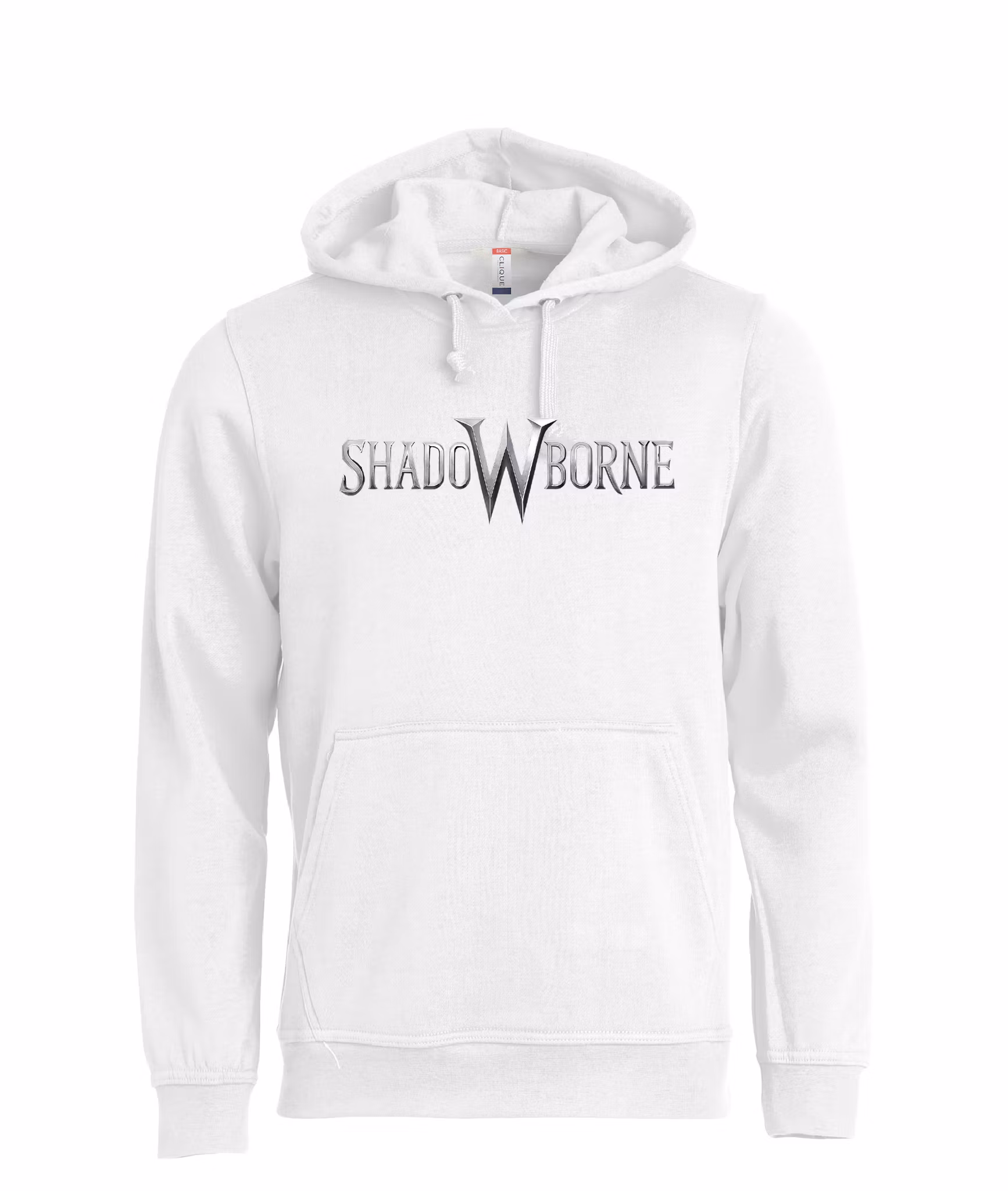 Vit Hoodtröja "Shadowborne LOGO" fram