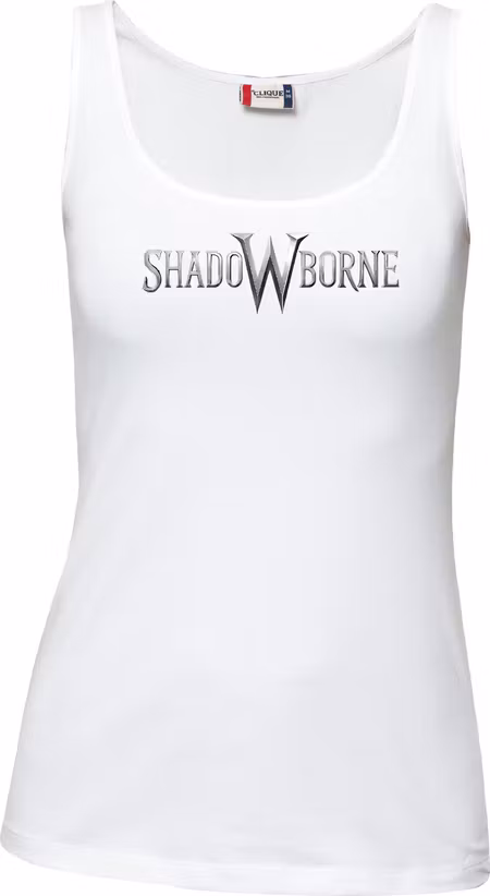 White Womens Tank Top "Shadowborne LOGO"
