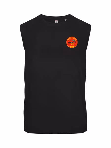 Svart Sleeveless "ÖVERBY pistolklubb"