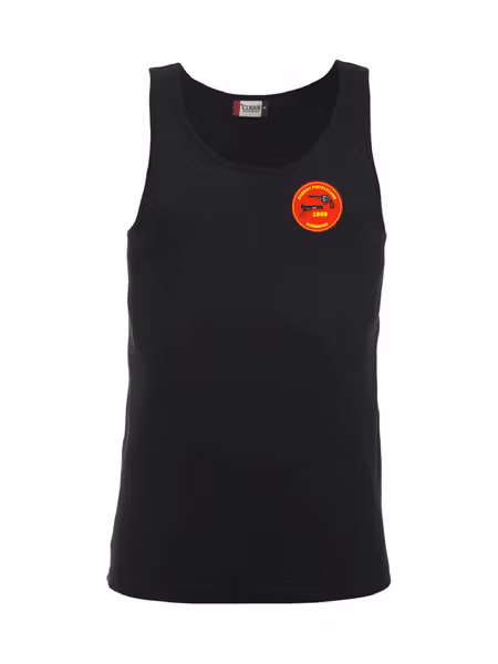 Svart Tank Top "ÖVERBY pistolklubb"