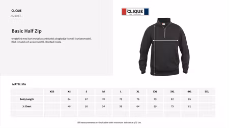 Svart HalfZip "ÖVERBY pistolklubb" Fram