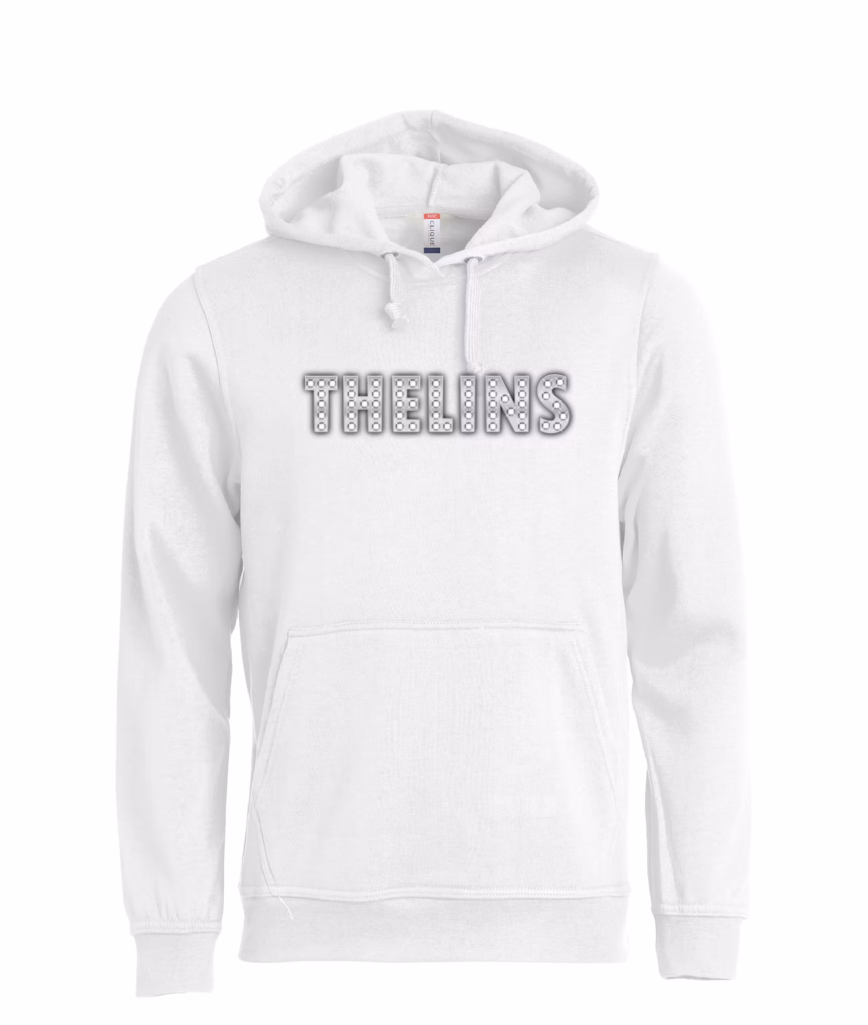 Vit HOODTRÖJA "THELINS"