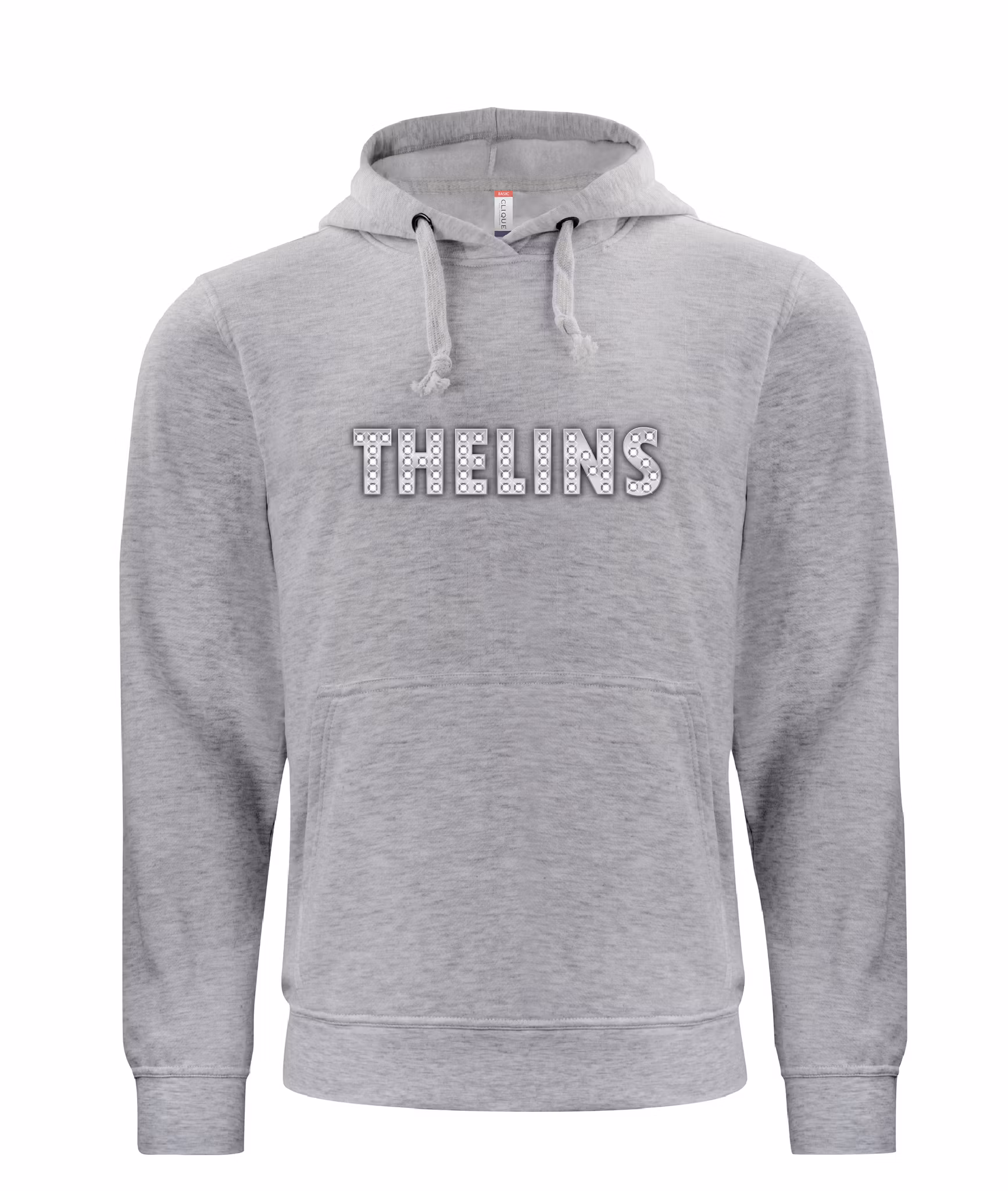 Grå HOODTRÖJA "THELINS"