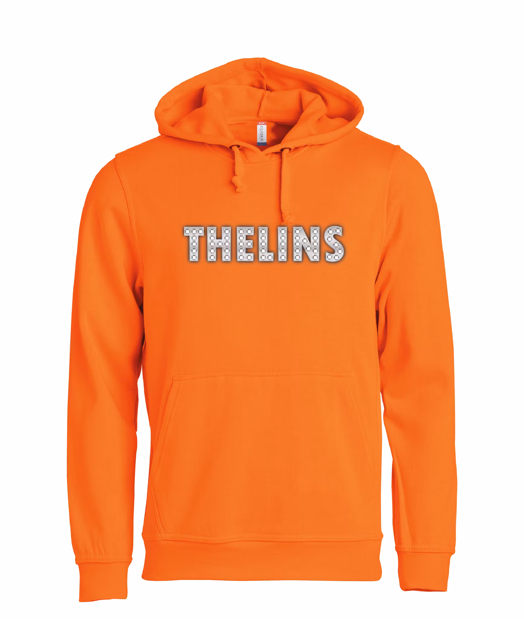 Orange HOODTRÖJA "THELINS"