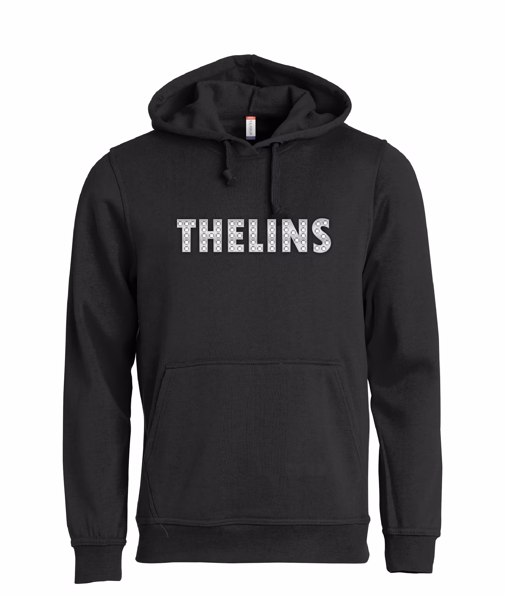 Svart HOODTRÖJA "THELINS"