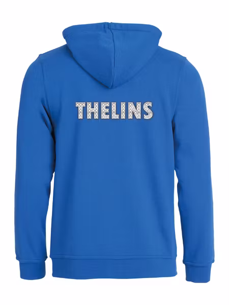 Blå HOODJACKA "THELINS" rygg