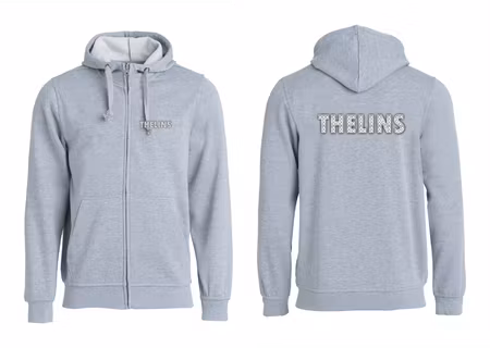 Grå HOODJACKA "THELINS" x2