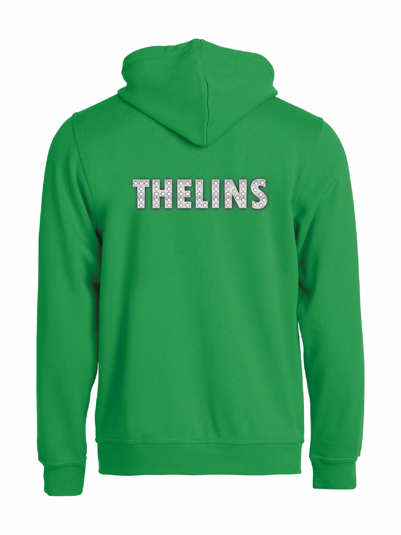 Grön HOODJACKA "THELINS" rygg