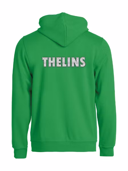 Grön HOODJACKA "THELINS" rygg