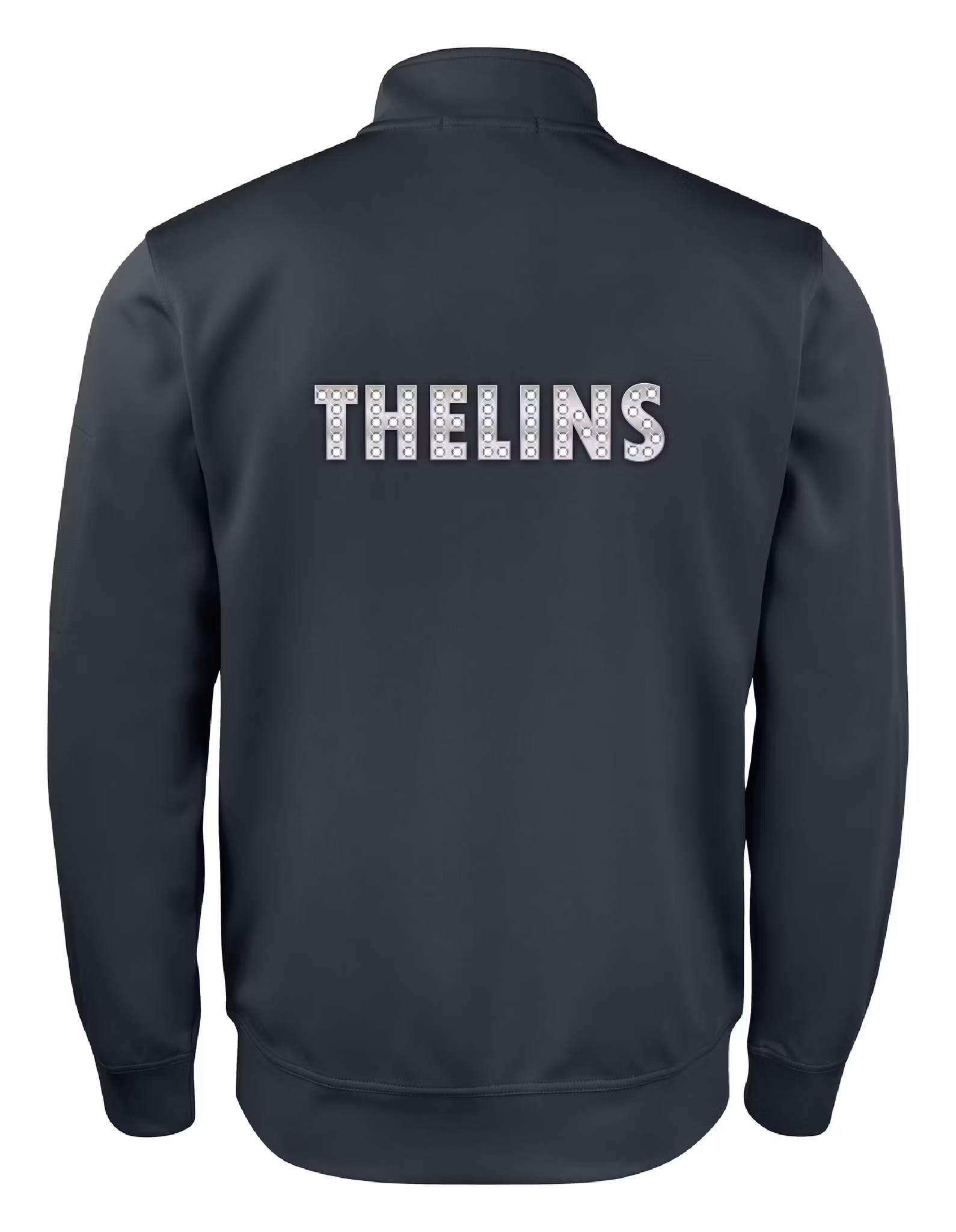 Svart Cardigan Active "THELINS" rygg