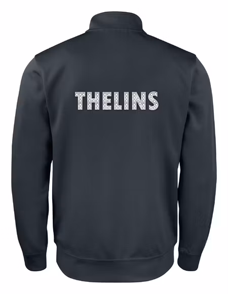 Svart Cardigan Active "THELINS" rygg