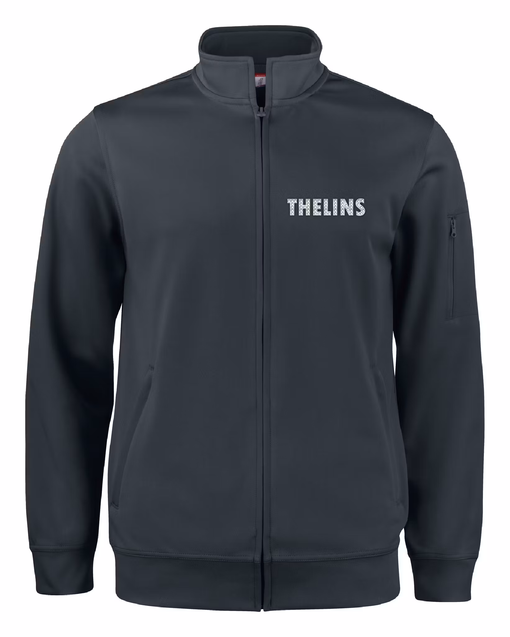 Svart Cardigan Active "THELINS" fram