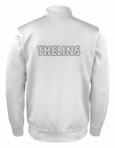 Vit Cardigan Active "THELINS" rygg