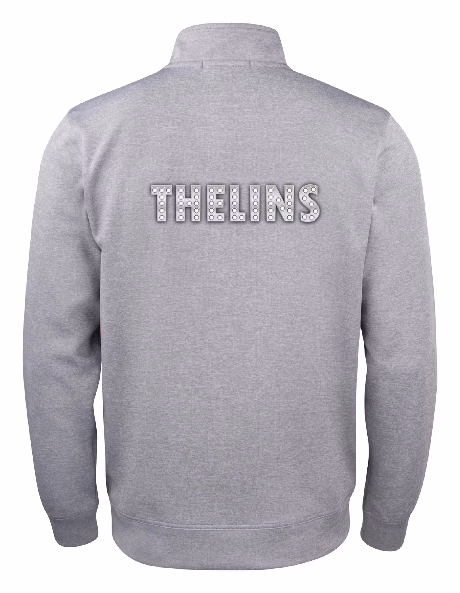 Grå Cardigan Active "THELINS" rygg