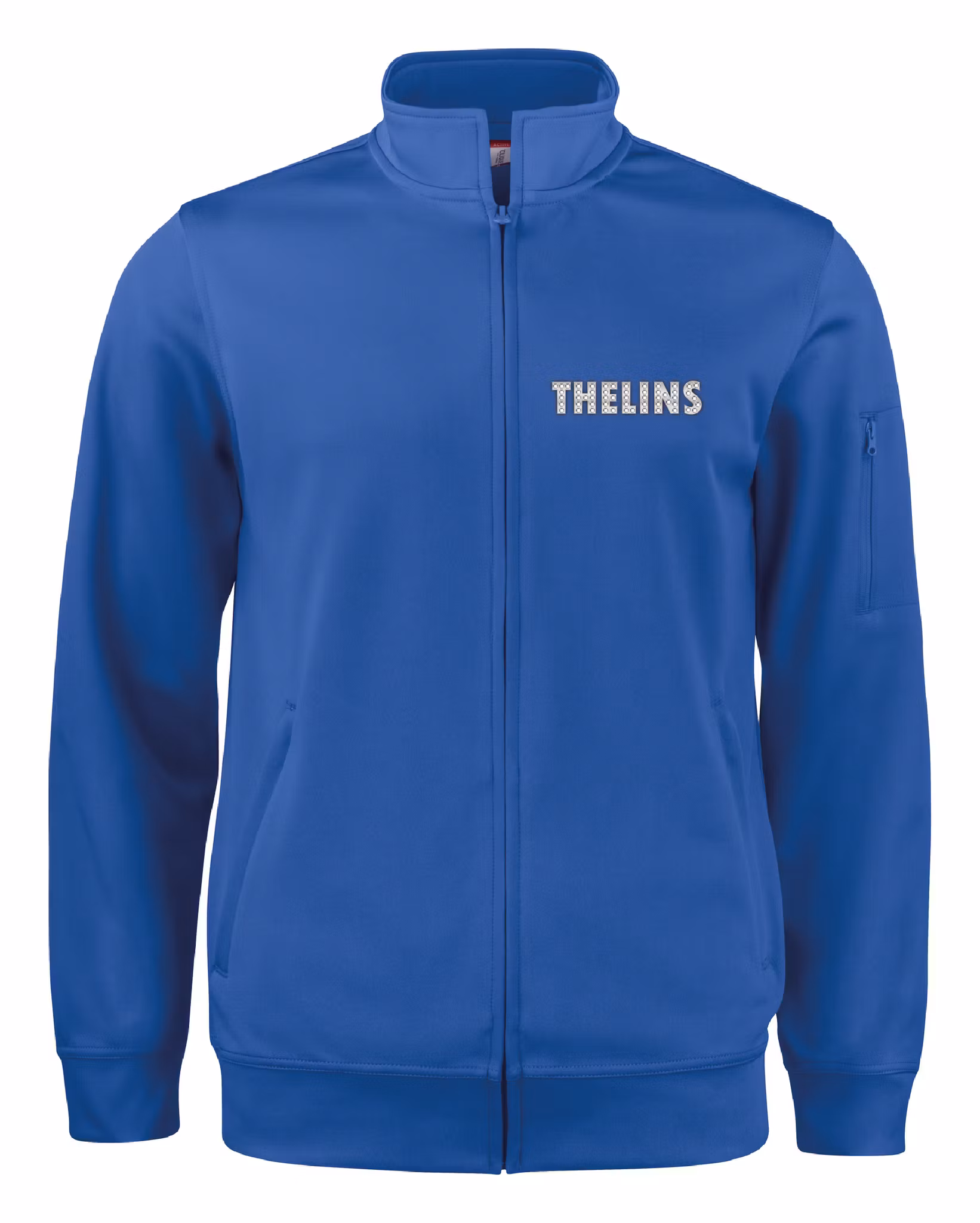 Blå Cardigan Active "THELINS" fram