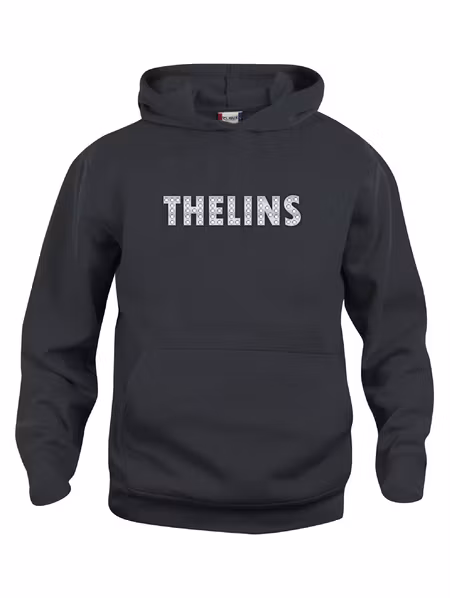 Svart Junior Hoodtröja "THELINS"