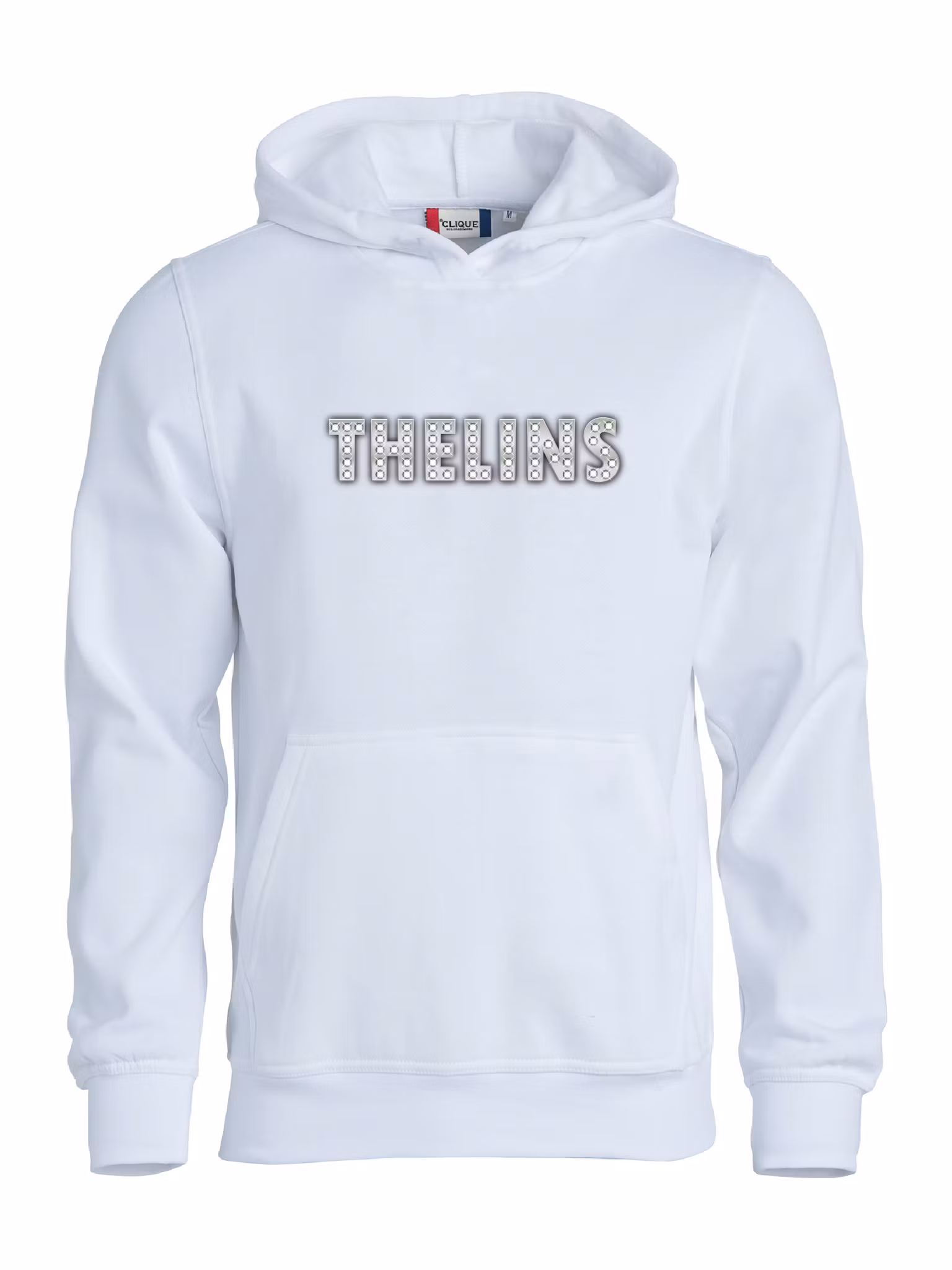 Vit Junior Hoodtröja "THELINS"
