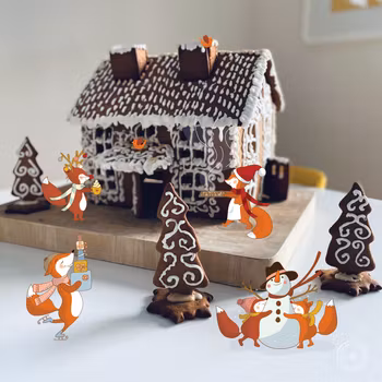 Pepperkakehus mal