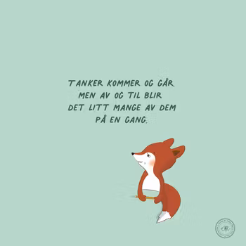 Den lille reven som hadde så mye å tenke på