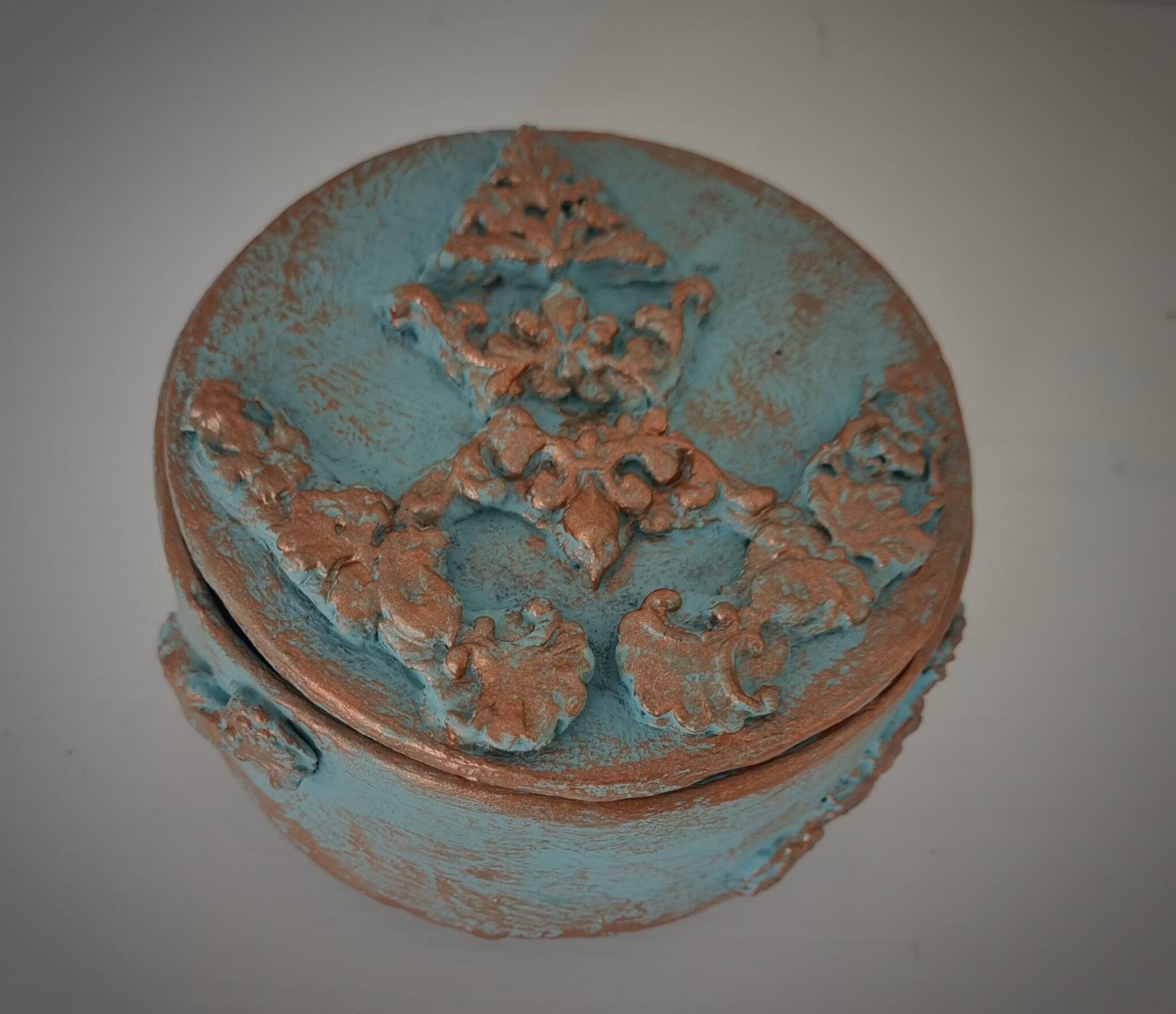 Träskål med lock (10cm) SÅLD