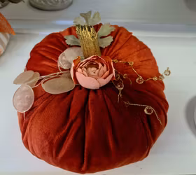 Halloween - Pumpa i sammet (30cm)