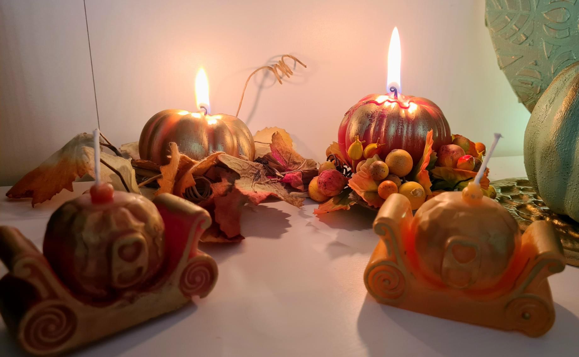 Ljus i Halloween tema (6*7cm) & (6*4,5cm)