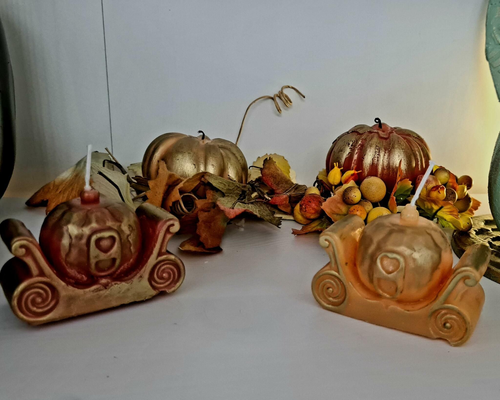 Ljus i Halloween tema (6*7cm) & (6*4,5cm)