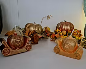 Ljus i Halloween tema (6*7cm) & (6*4,5cm)