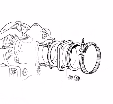 Avgasflens Volvo penta 864952